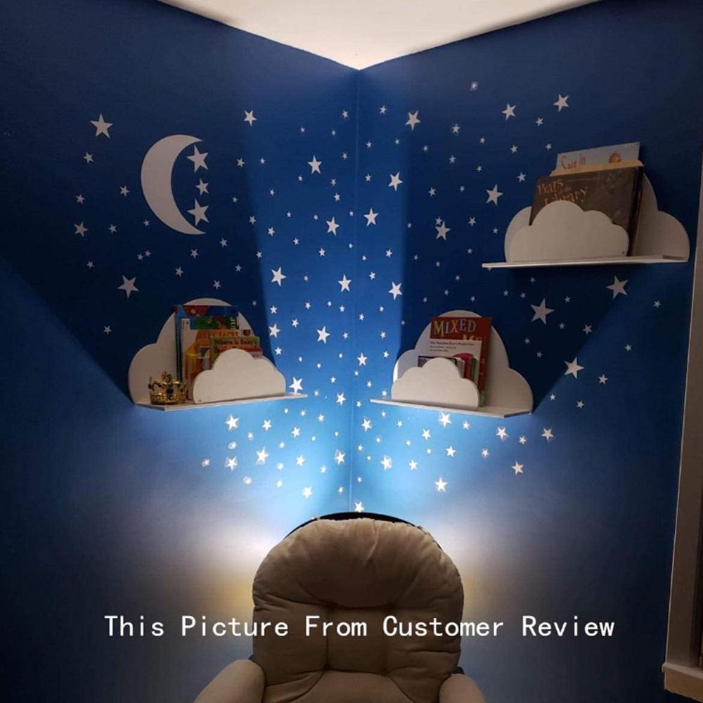 Star Moon Combination Wall Sticker For Kids Baby Rooms