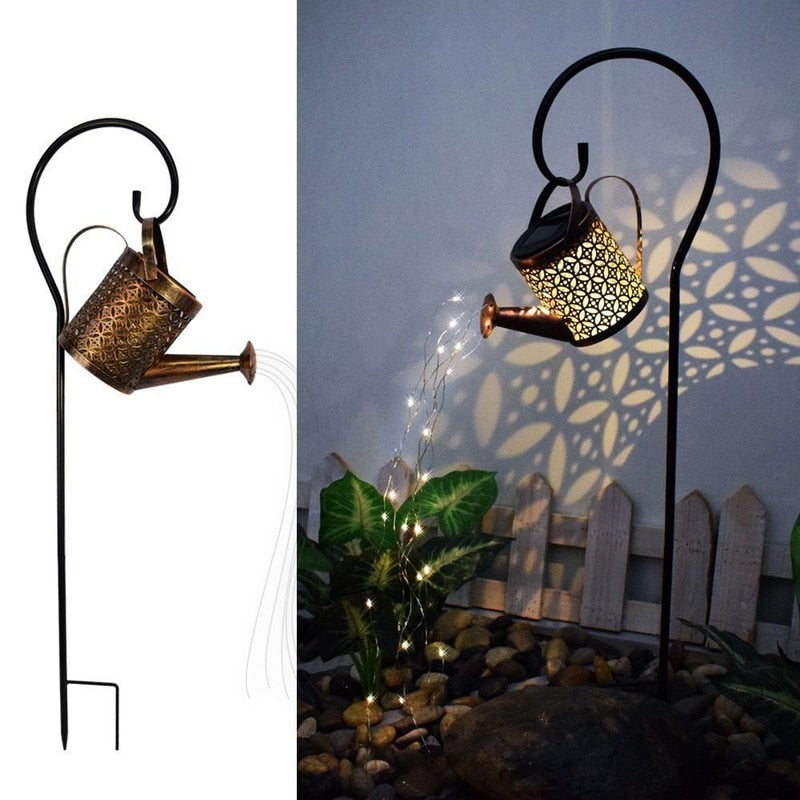 Outdoor Solar Light Watering Can Lamp Solar Garden Lamps