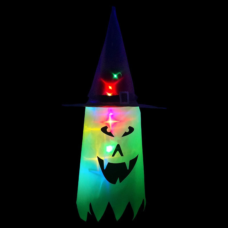 Horror Halloween LED Lights Hanging Ghost Halloween Party Decoration