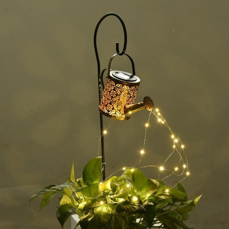 Outdoor Solar Light Watering Can Lamp Solar Garden Lamps