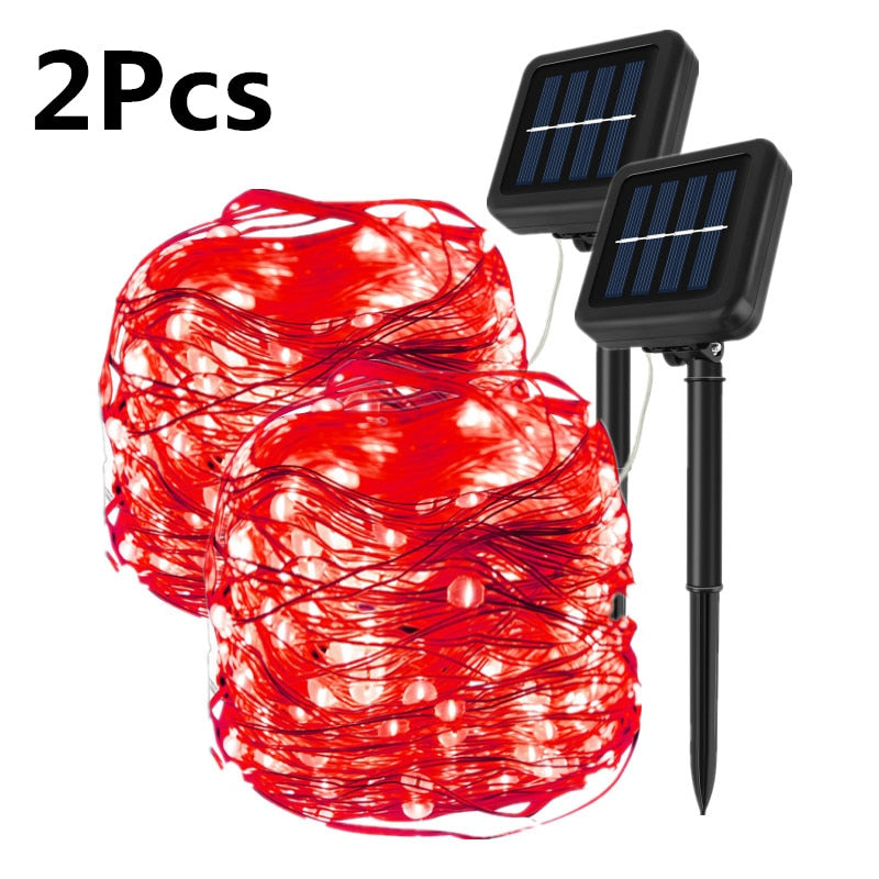 Outdoor Solar String Fairy Lights Waterproof Christmas Decoration