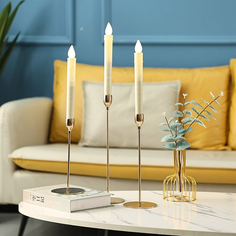 Luxury Metal Candle Holders Candlestick Fashion Wedding Table Candle Stand