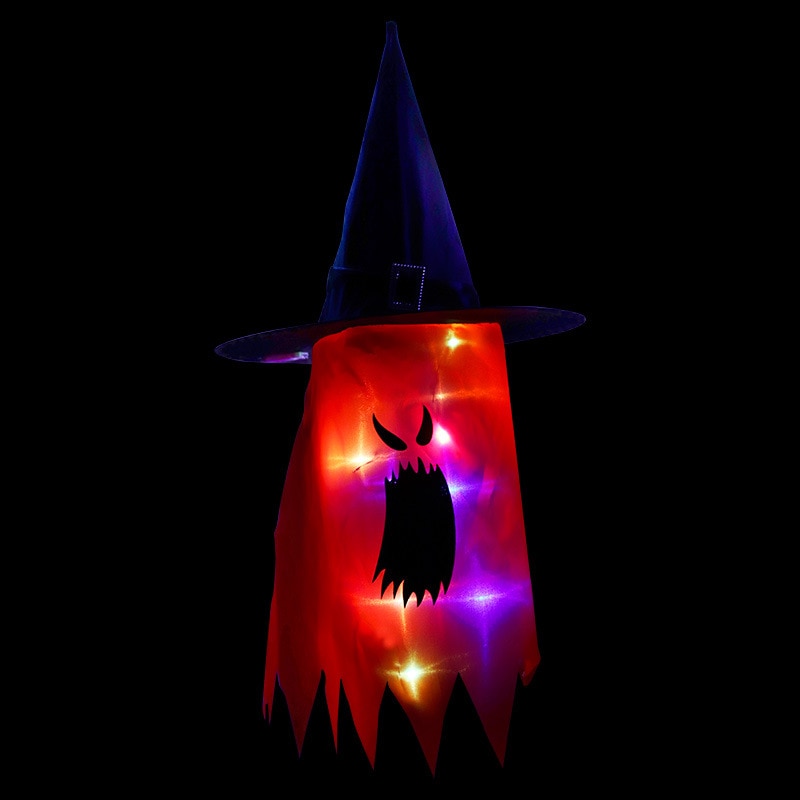 Horror Halloween LED Lights Hanging Ghost Halloween Party Decoration