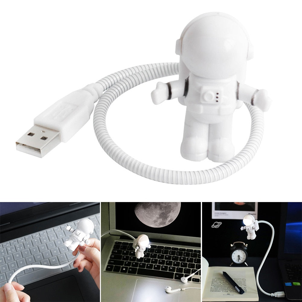 USB Night Light LED Astronaut Lamp Desk Lamp Flexible