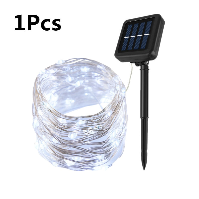 Outdoor Solar String Fairy Lights Waterproof Christmas Decoration