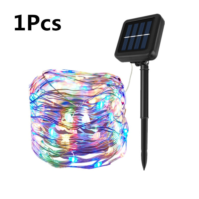 Outdoor Solar String Fairy Lights Waterproof Christmas Decoration