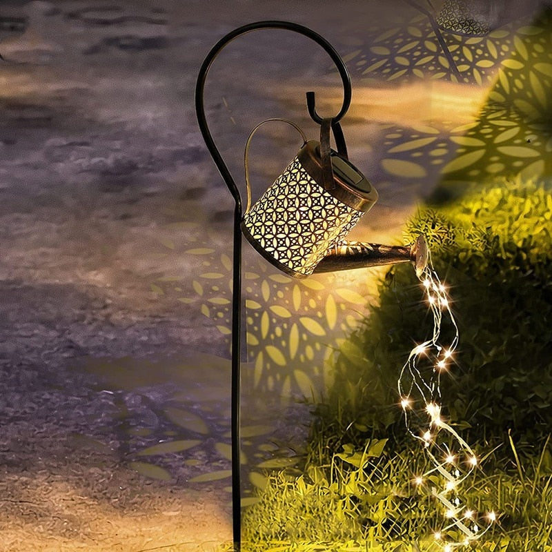 Outdoor Solar Light Watering Can Lamp Solar Garden Lamps