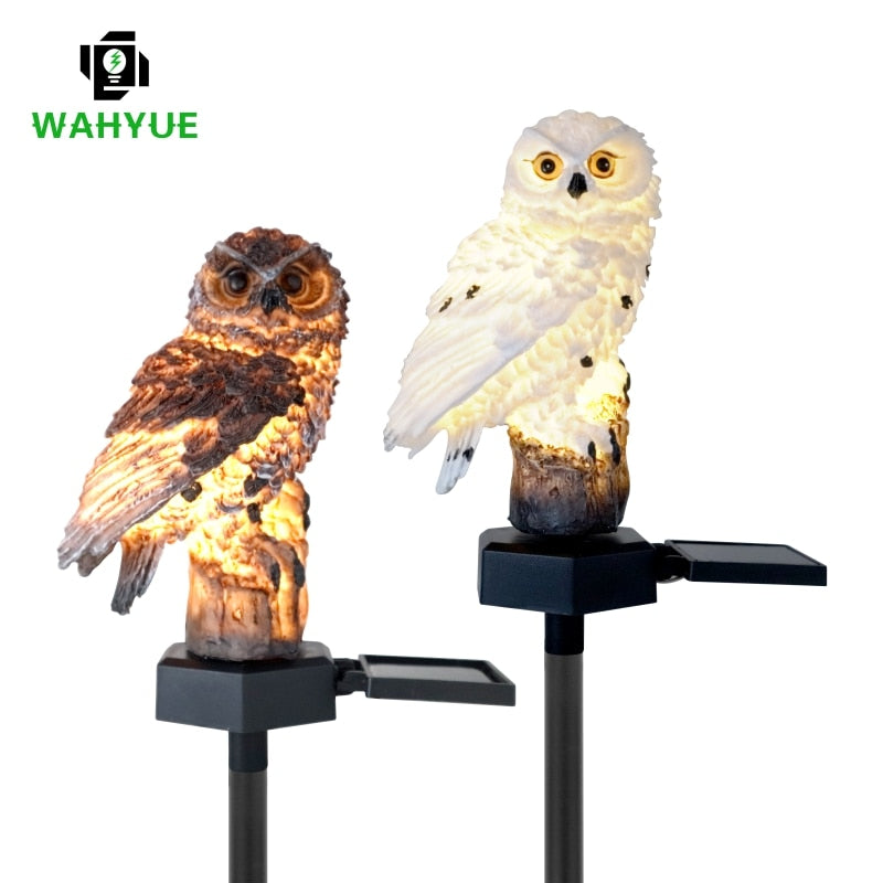 Solar Owl Garden Light Outdoor LED Lawn Lamp for Garden Decoration