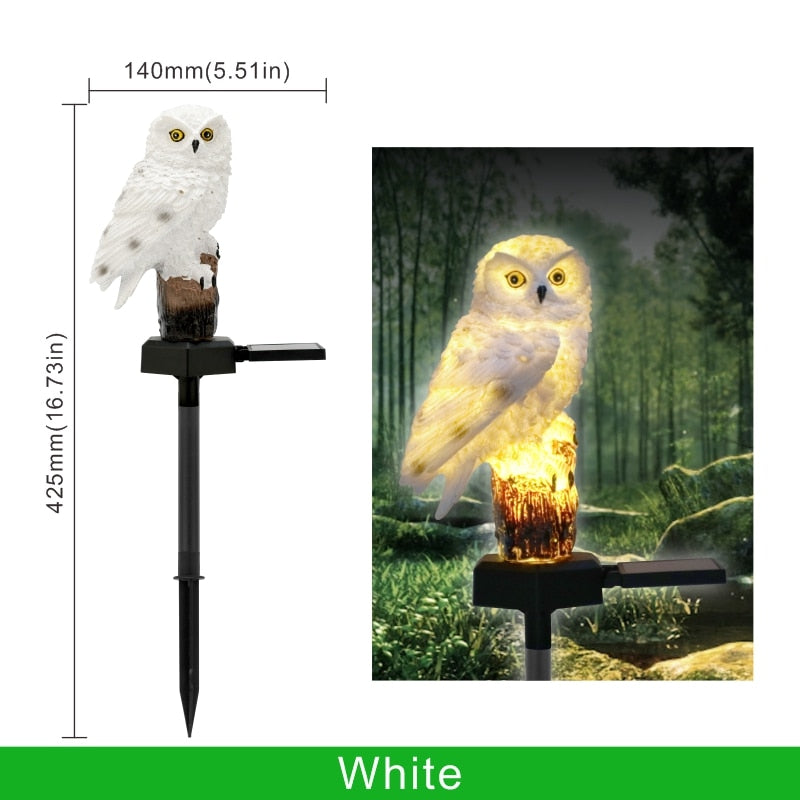 Solar Owl Garden Light Outdoor LED Lawn Lamp for Garden Decoration