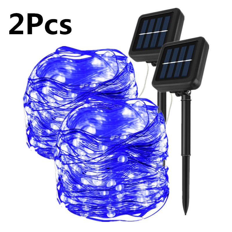 Outdoor Solar String Fairy Lights Waterproof Christmas Decoration