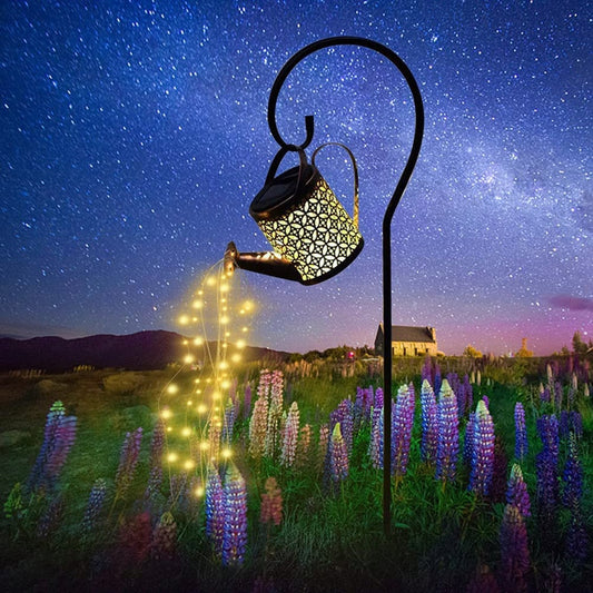 Outdoor Solar Light Watering Can Lamp Solar Garden Lamps