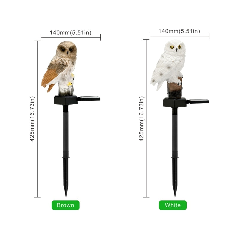 Solar Owl Garden Light Outdoor LED Lawn Lamp for Garden Decoration